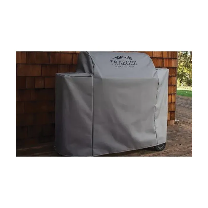 TRAEGER BAC513 Full Length Grill Cover, 54 in L, Hydrotuff, Gray, For Use With: Ironwood 885 Grills