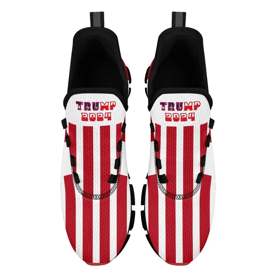 Unique Gift,Personalized Trump Fashion Cloud Sneakers, Custom MAGA Comfortable Shoes, Trump 45-47 Shoes
