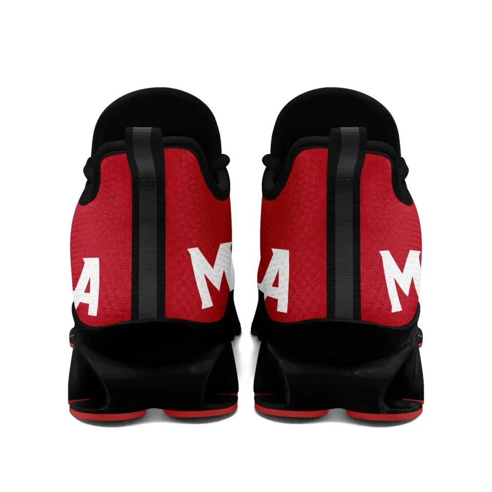 Unique Gift,Personalized Trump Fashion Cloud Sneakers, Custom MAGA Comfortable Shoes, Trump 45-47 Shoes