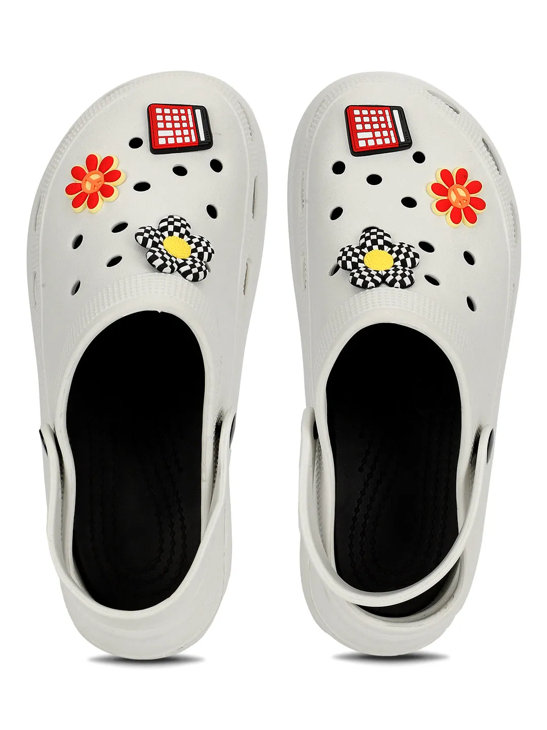 White Stylish Slip-On Clogs For Women (TC-LCLOG5-WHT)